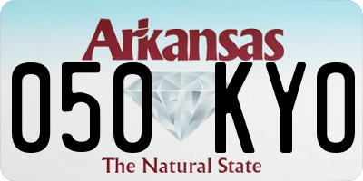 AR license plate 050KYO