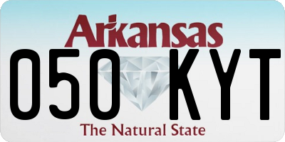 AR license plate 050KYT