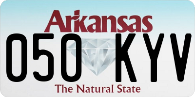 AR license plate 050KYV