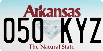 AR license plate 050KYZ