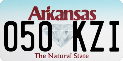 AR license plate 050KZI