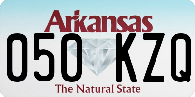 AR license plate 050KZQ