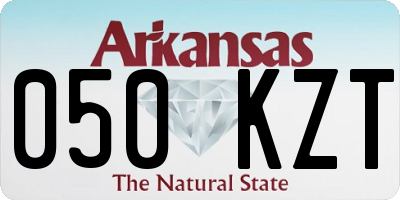 AR license plate 050KZT