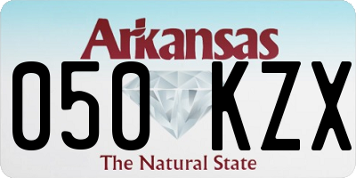AR license plate 050KZX