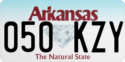 AR license plate 050KZY