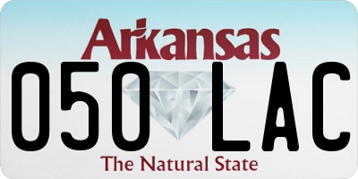 AR license plate 050LAC