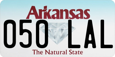 AR license plate 050LAL