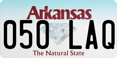 AR license plate 050LAQ