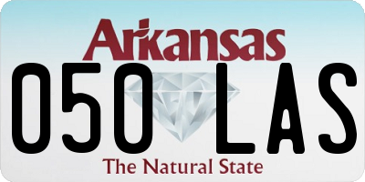AR license plate 050LAS