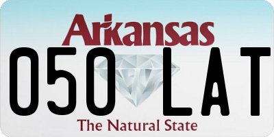 AR license plate 050LAT