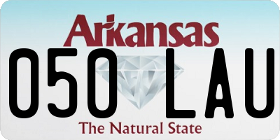 AR license plate 050LAU