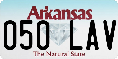 AR license plate 050LAV