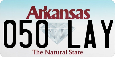 AR license plate 050LAY