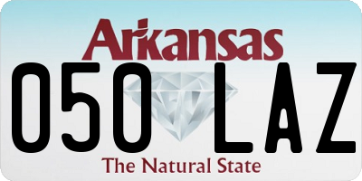 AR license plate 050LAZ