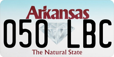 AR license plate 050LBC