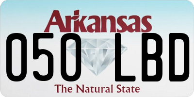 AR license plate 050LBD