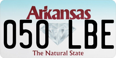 AR license plate 050LBE