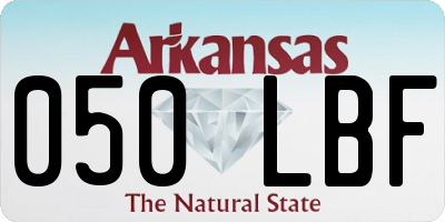 AR license plate 050LBF