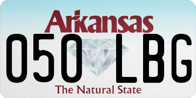 AR license plate 050LBG