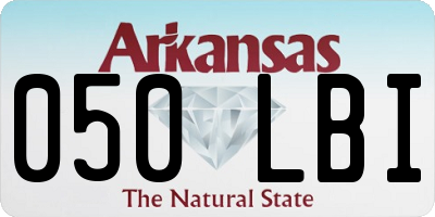 AR license plate 050LBI