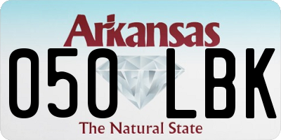 AR license plate 050LBK