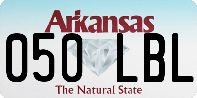 AR license plate 050LBL