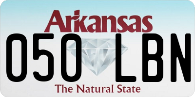 AR license plate 050LBN