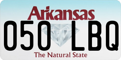 AR license plate 050LBQ