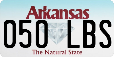 AR license plate 050LBS