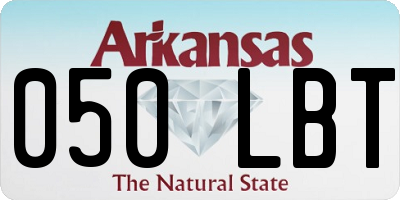 AR license plate 050LBT