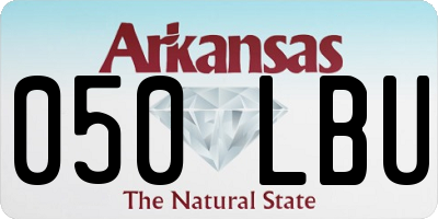 AR license plate 050LBU