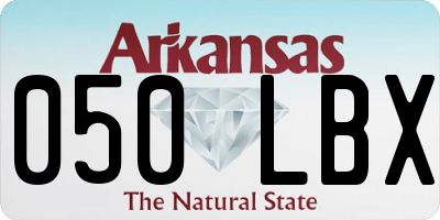 AR license plate 050LBX