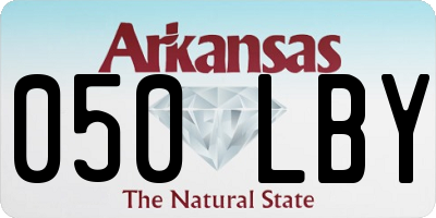 AR license plate 050LBY