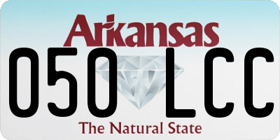 AR license plate 050LCC