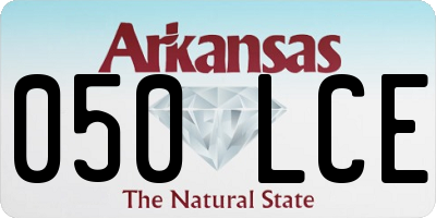 AR license plate 050LCE