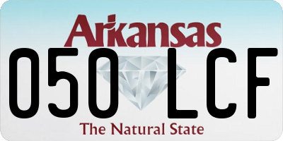 AR license plate 050LCF