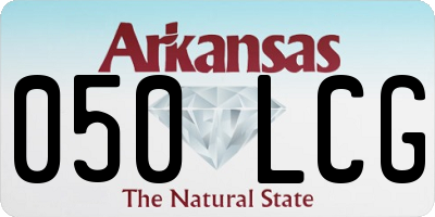AR license plate 050LCG
