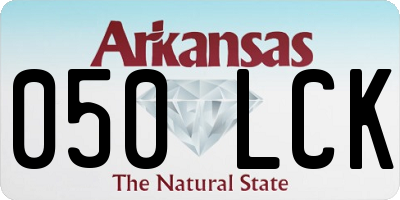 AR license plate 050LCK