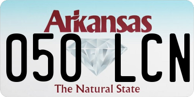 AR license plate 050LCN