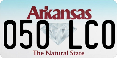 AR license plate 050LCO