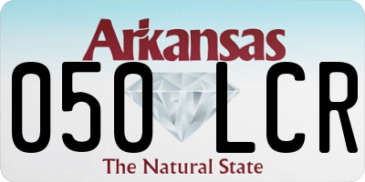 AR license plate 050LCR