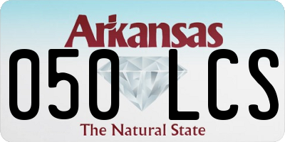 AR license plate 050LCS