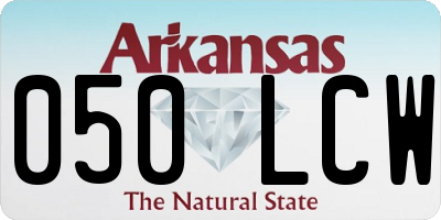 AR license plate 050LCW