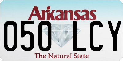 AR license plate 050LCY