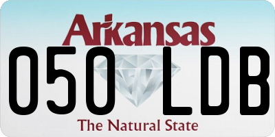 AR license plate 050LDB
