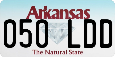 AR license plate 050LDD