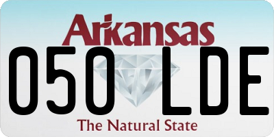 AR license plate 050LDE