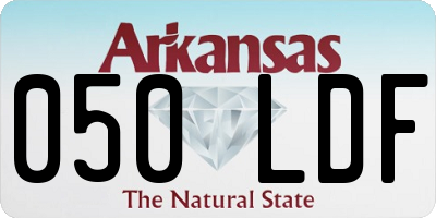 AR license plate 050LDF