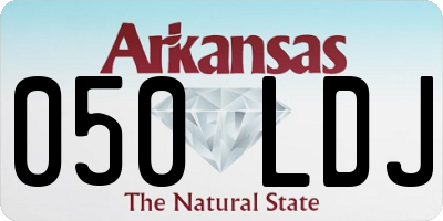 AR license plate 050LDJ