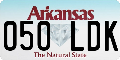 AR license plate 050LDK